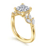 Collette - 14K Yellow Gold Princess Cut Diamond Engagement Ring - 0.5 ct