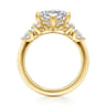 Colton - 14K Yellow Gold Compass Prong Princess Cut Diamond Engagement Ring - 0.5 ct