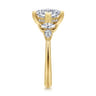 Colton - 14K Yellow Gold Compass Prong Princess Cut Diamond Engagement Ring - 0.5 ct