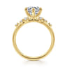 Reena - 14K Yellow Gold Round Diamond Engagement Ring - 0.18 ct