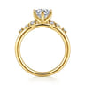 Allure - 14K Yellow Gold Round Diamond Engagement Ring - 0.17 ct