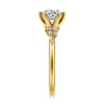 Allure - 14K Yellow Gold Round Diamond Engagement Ring - 0.17 ct