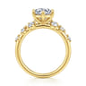 Reena - 14K Yellow Gold Round Diamond Engagement Ring - 0.5 ct