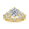 Reena - 14K Yellow Gold Round Diamond Engagement Ring - 0.5 ct