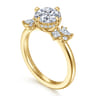 Cicely - 14K Yellow Gold Round Diamond Engagement Ring - 0.3 ct