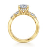 Collette - 14K Yellow Gold Round Diamond Engagement Ring - 0.5 ct