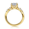 Collette - 14K Yellow Gold Round Diamond Engagement Ring - 0.5 ct