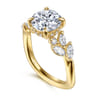 Collette - 14K Yellow Gold Round Diamond Engagement Ring - 0.5 ct
