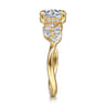 Collette - 14K Yellow Gold Round Diamond Engagement Ring - 0.5 ct