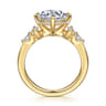 Colton - 14K Yellow Gold Compass Prong Round Diamond Engagement Ring - 0.5 ct