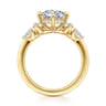 Colton - 14K Yellow Gold Compass Prong Round Diamond Engagement Ring - 0.5 ct