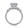 Reena - 18K White Gold Round Diamond Engagement Ring - 0.18 ct