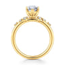Reena - 18K Yellow Gold Marquise Shape Diamond Engagement Ring - 0.18 ct