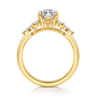 Avah - 18K Yellow Gold Marquise Diamond Cluster Engagement Ring - 0.3 ct