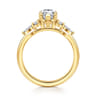 Avah - 18K Yellow Gold Pear Shape Diamond Cluster Engagement Ring - 0.28 ct