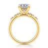 Reena - 18K Yellow Gold Princess Cut Diamond Engagement Ring - 0.18 ct