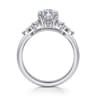 Avah - Platinum Marquise Diamond Cluster Engagement Ring - 0.3 ct
