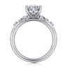 Reena - Platinum Oval Diamond Engagement Ring - 0.18 ct