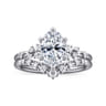 Reena - Platinum Oval Diamond Engagement Ring - 0.18 ct