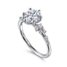 Reena - Platinum Round Diamond Engagement Ring - 0.18 ct