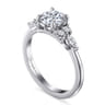 Avah - Platinum Round Diamond Cluster Engagement Ring - 0.26 ct