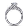 Zaira - 14K White Gold Round Diamond Engagement Ring - 0.75 ct
