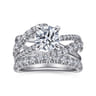 Zaira - 14K White Gold Round Diamond Engagement Ring - 0.75 ct