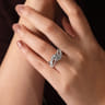 Zaira - 14K White Gold Round Diamond Engagement Ring - 0.75 ct