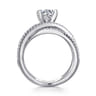 Ronny - 14K White Gold Round Diamond Engagement Ring - 0.55 ct