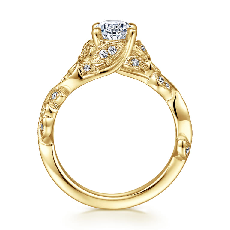 Martedi - 14K Yellow Gold Diamond Engagement Ring - 0.15 ct - Shot 2