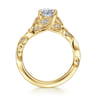 Martedi - 14K Yellow Gold Diamond Engagement Ring - 0.15 ct