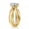 Fabiola - 14K Yellow Gold Split Shank Oval Diamond Engagement Ring