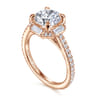 Ryland - 14K Pink Gold Diamond Engagement Ring - 0.62 ct