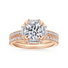 Ryland - 14K Pink Gold Diamond Engagement Ring - 0.62 ct