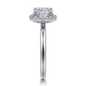 Cammie - 14K White Gold Halo Cushion Diamond Engagement Ring - 0.4 ct