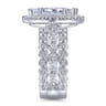 Moore - 14K White Gold Marquise Halo Diamond Engagement Ring - 1.29 ct