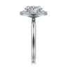 Cammie - 14K White Gold Halo Oval Diamond Engagement Ring - 0.35 ct