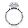 Cammie - 14K White Gold Princess Halo Diamond Engagement Ring - 0.4 ct
