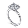 Cammie - 14K White Gold Princess Halo Diamond Engagement Ring - 0.4 ct