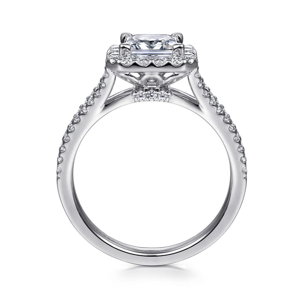 Square Halo Engagement Ring
