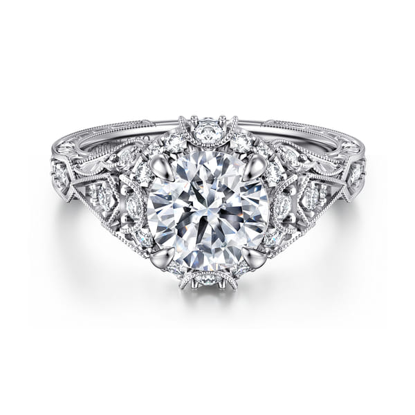 Round Vintage Engagement Ring