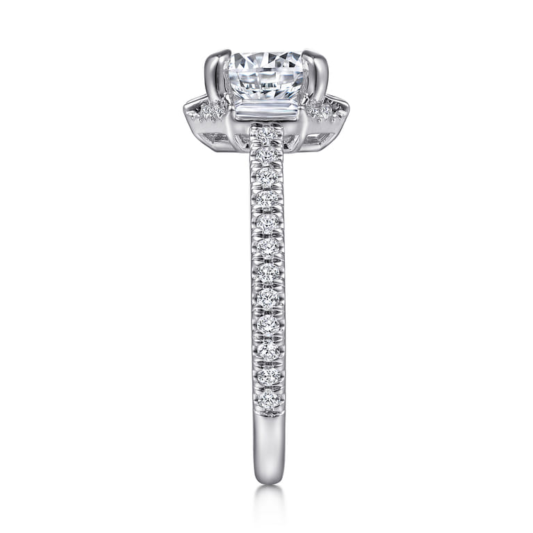 Ryland - 14K White Gold Diamond Engagement Ring - 0.62 ct - Shot 5
