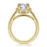 14K Yellow Gold Diamond Engagement Ring - 0.62 ct