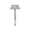 Hamilton - Platinum Oval Halo Diamond Engagement Ring - 0.72 ct