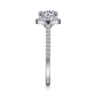Carly - Platinum Round Halo Diamond Engagement Ring - 0.27 ct