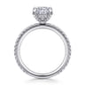 Noa - 14K White Gold Cushion Cut Diamond Engagement Ring - 0.45 ct