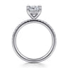 Allison - 14K White Gold Cushion Hidden Halo Diamond Engagement Ring - 0.25 ct