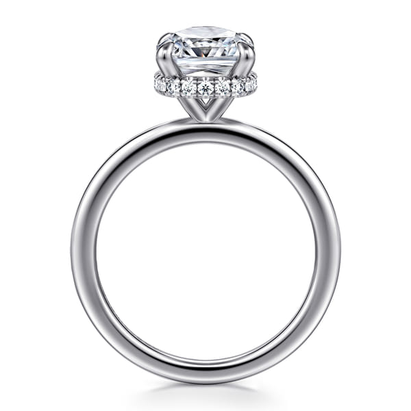 Elongated Cushion-Cut Engagement Ring
