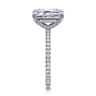 Noa - 14K White Gold Emerald Cut Diamond Engagement Ring - 0.5 ct