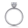 Noa - 14K White Gold Emerald Cut Diamond Engagement Ring - 0.45 ct